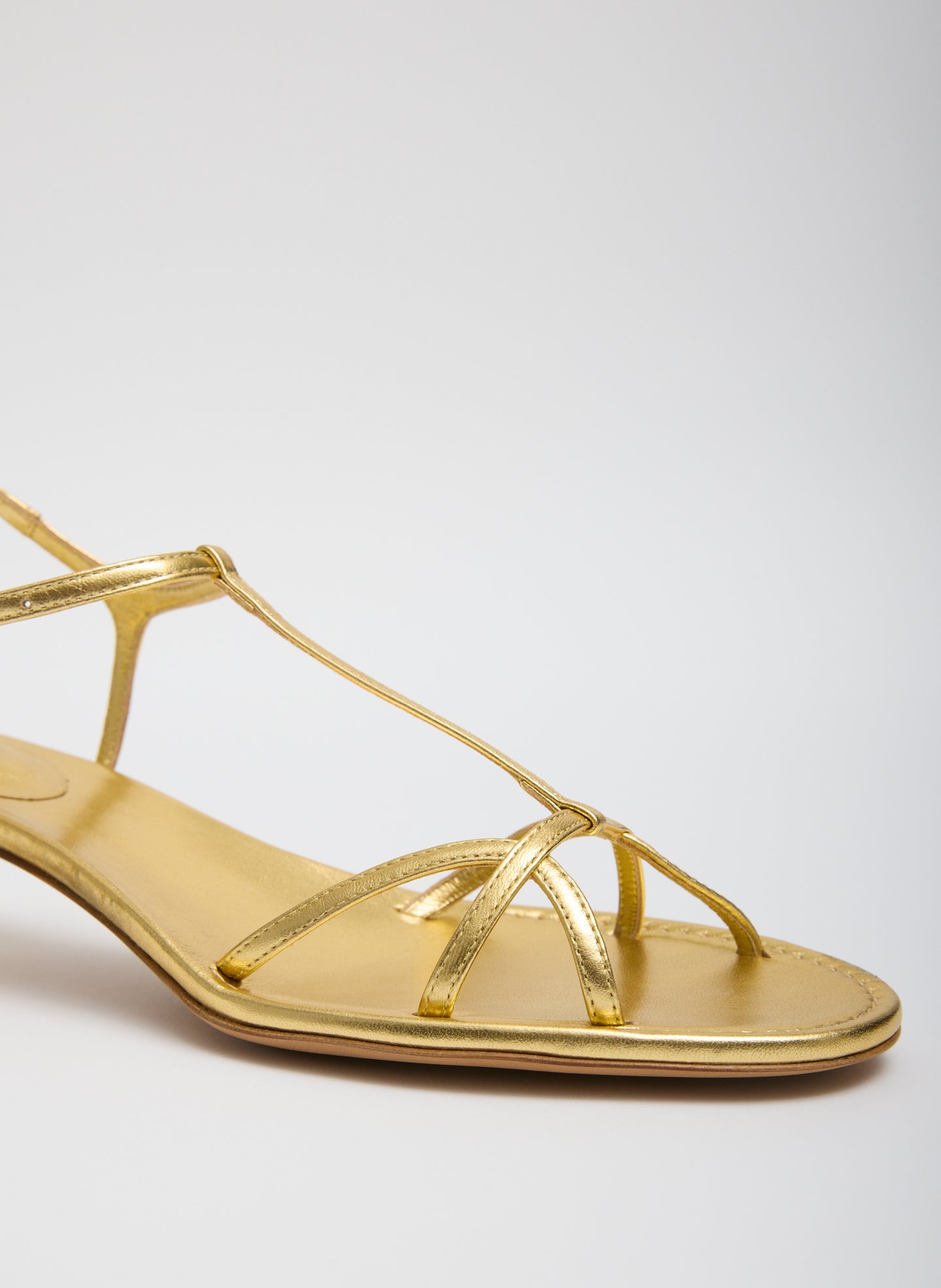 Tibi Christopher Metallic Nappa Heel