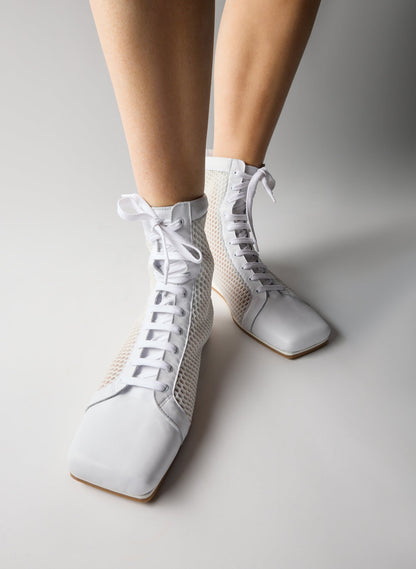 Tibi Seth Mesh High Top Sneaker