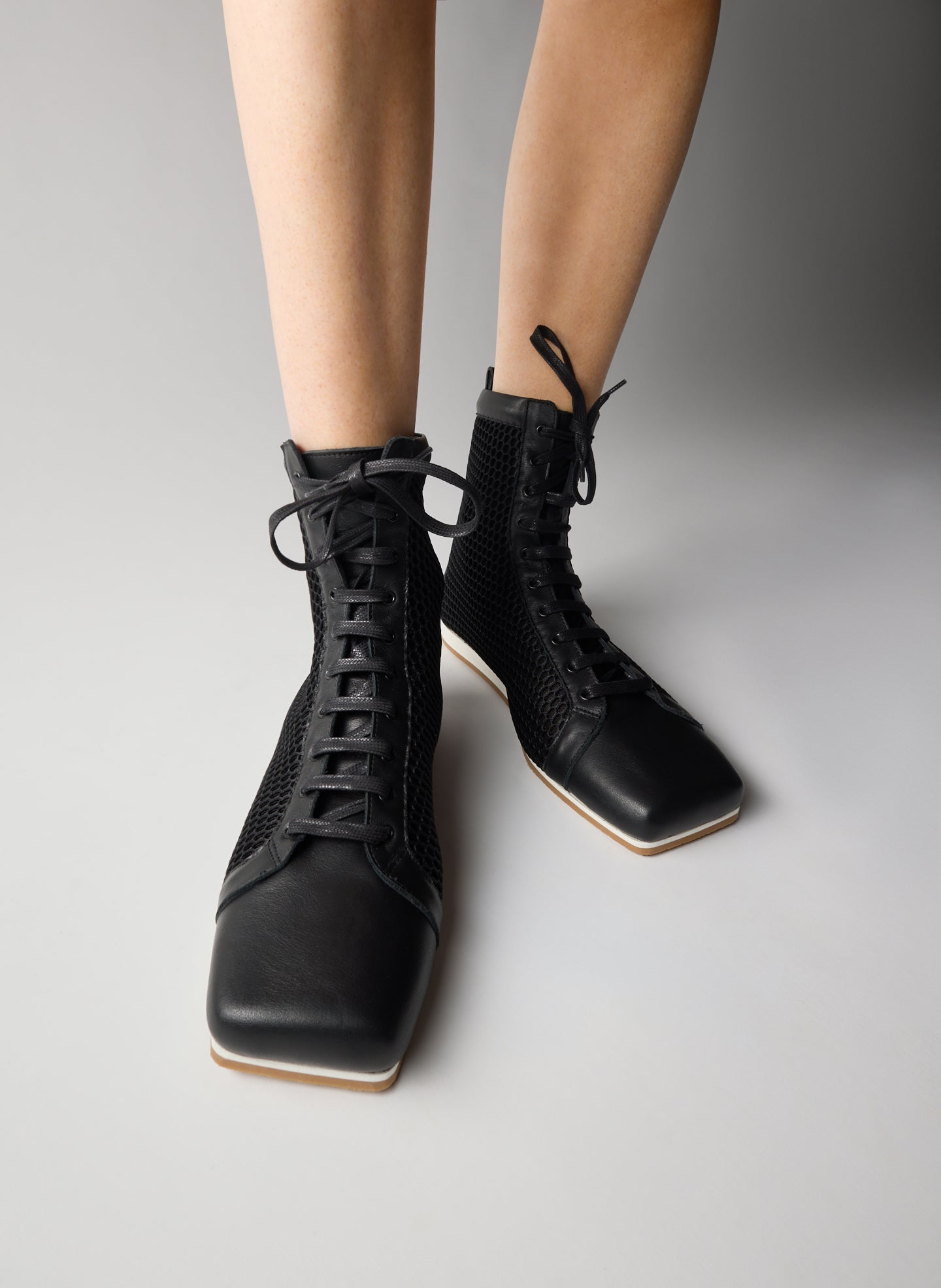 Tibi Seth Mesh High Top Sneaker