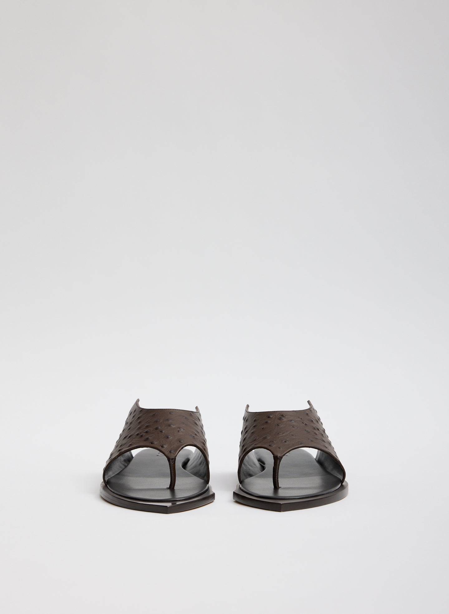 Tibi Ostrich Print Gerard Sandal
