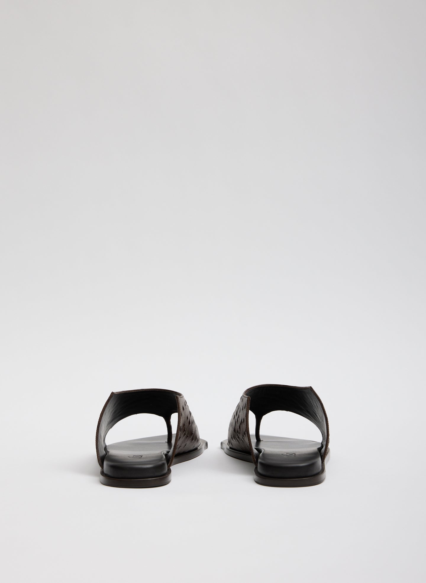 Tibi Ostrich Print Gerard Sandal
