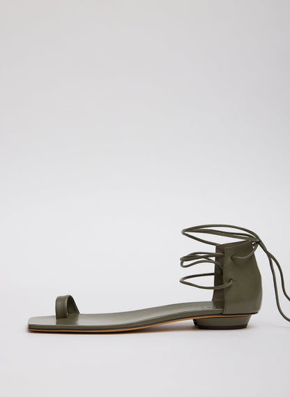 Tibi Ali Lace-Up Short Sandal