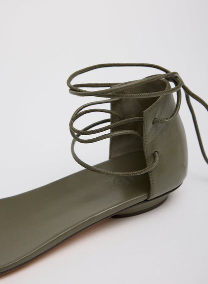 Tibi Ali Lace-Up Short Sandal