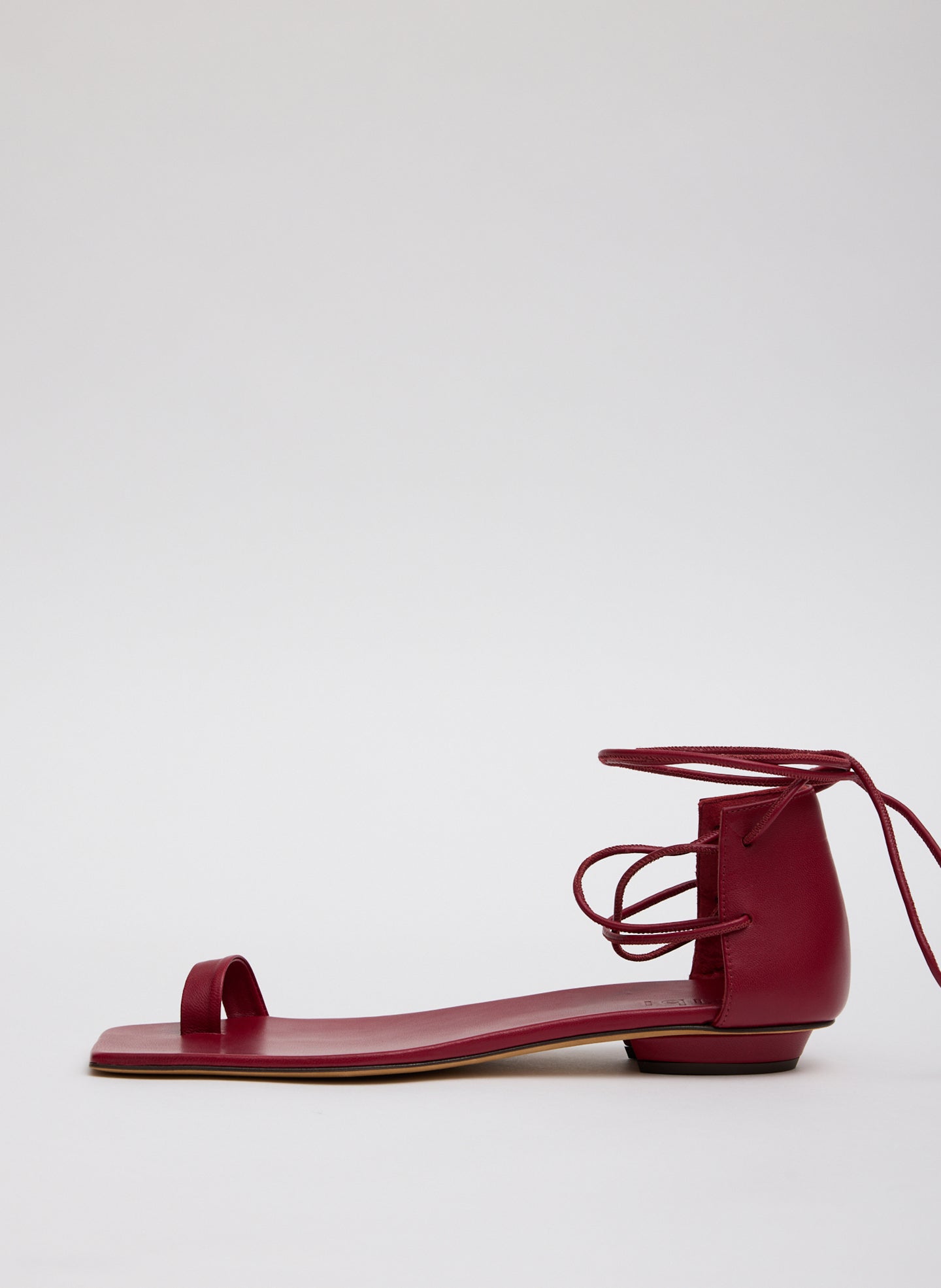 Tibi Ali Lace-Up Short Sandal