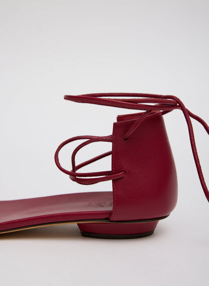 Tibi Ali Lace-Up Short Sandal