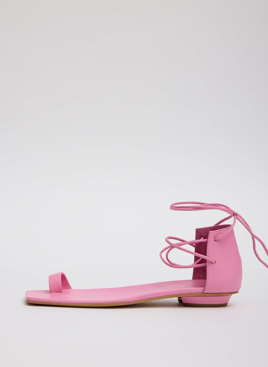 Tibi Ali Lace-Up Short Sandal