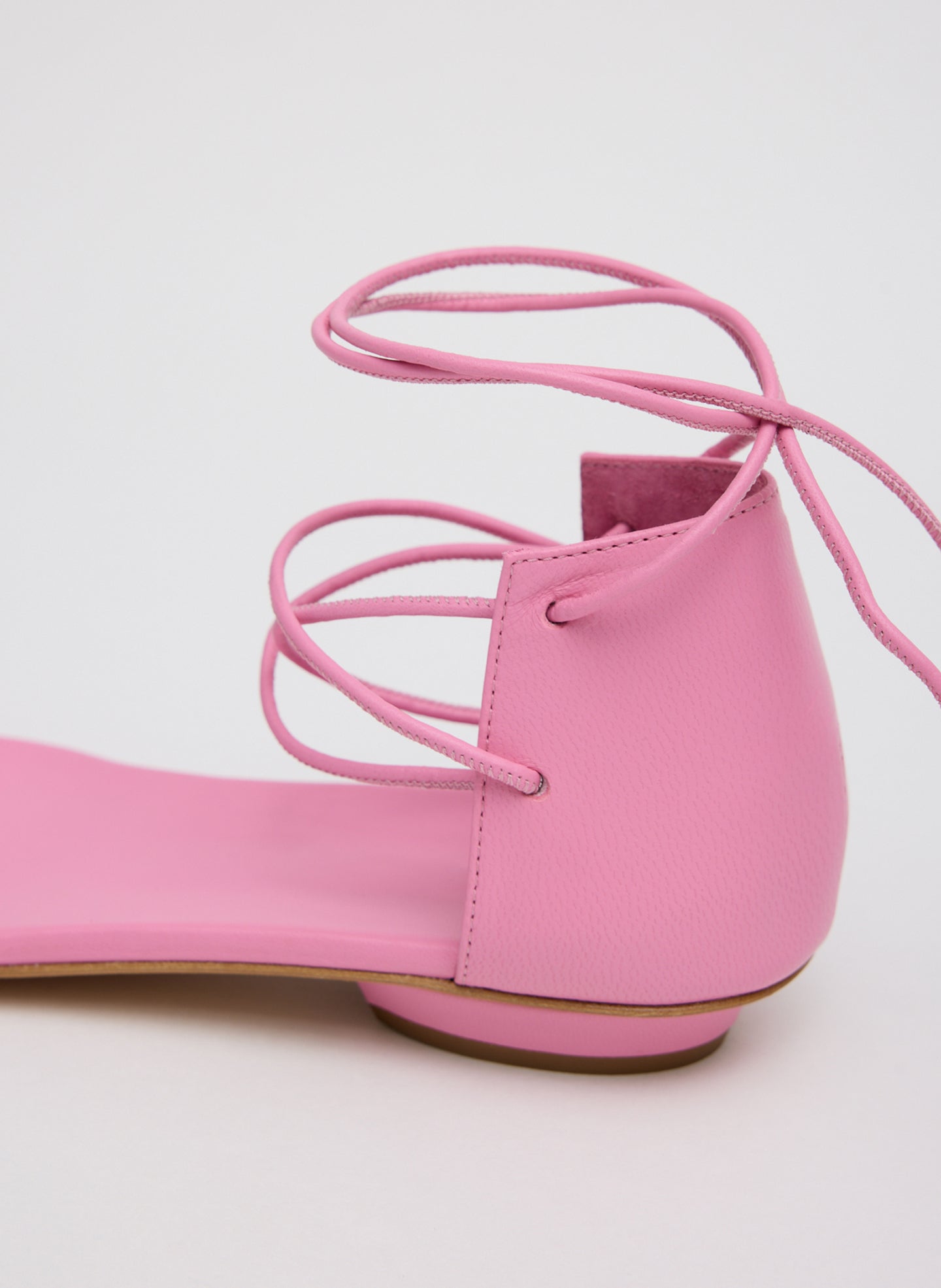 Tibi Ali Lace-Up Short Sandal