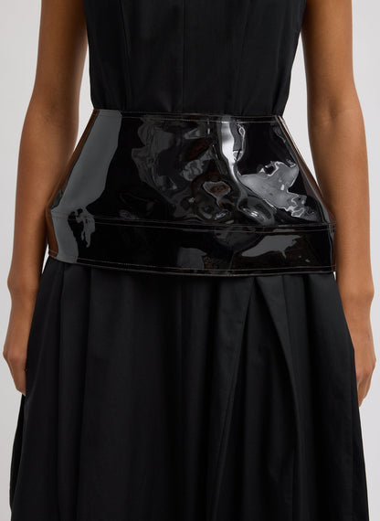 Tibi PVC Peplum Belt