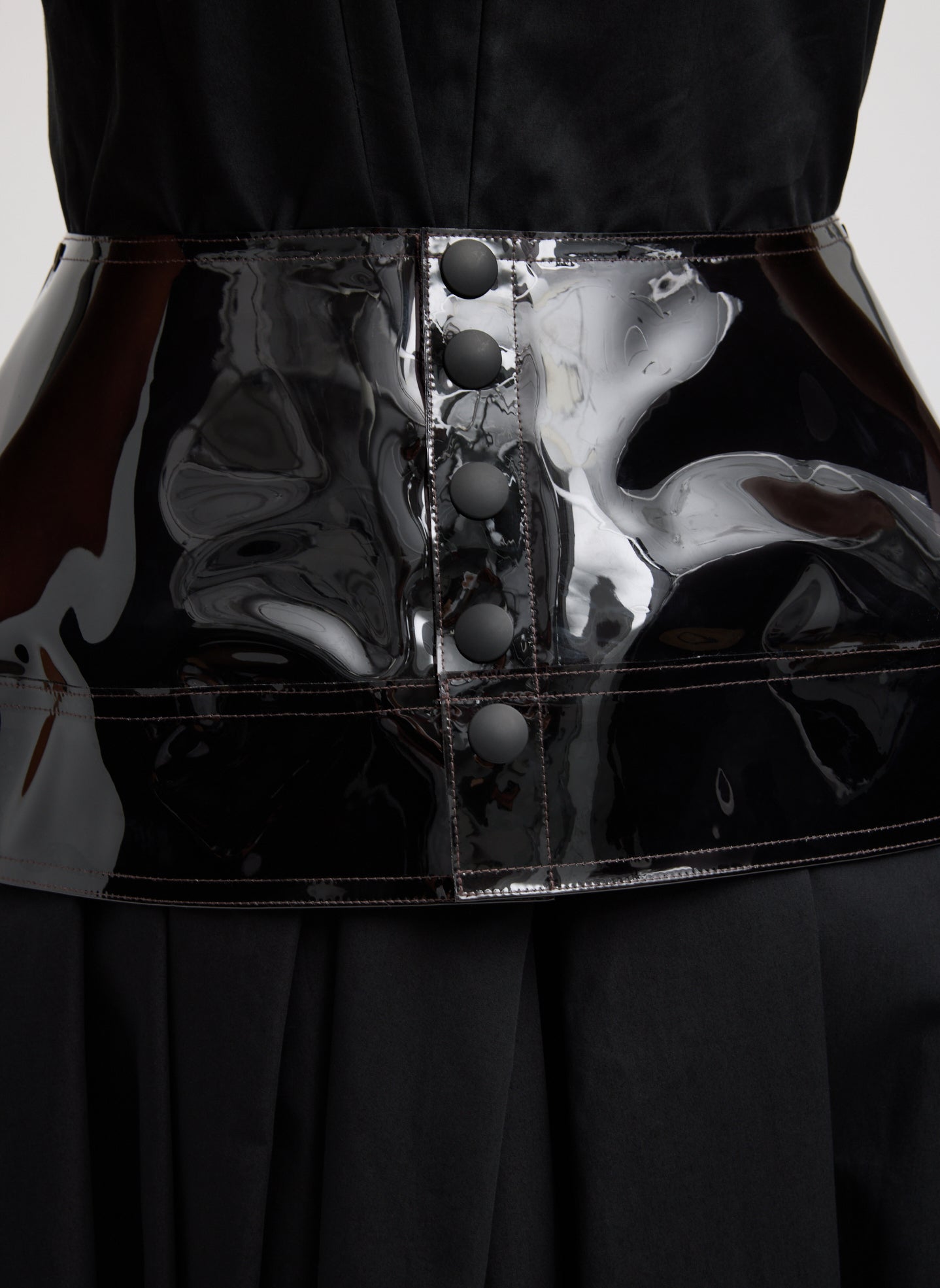 Tibi PVC Peplum Belt