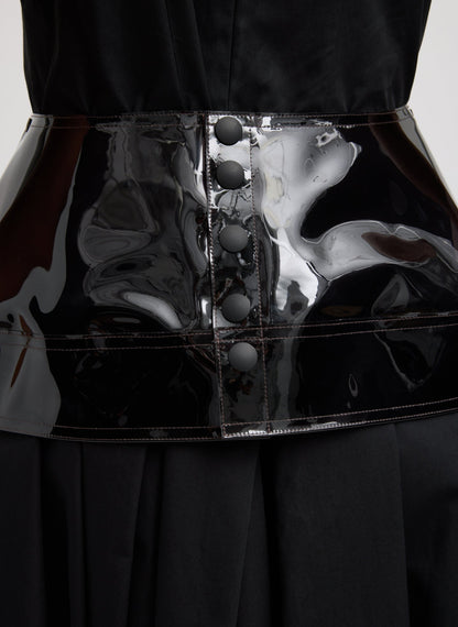 Tibi PVC Peplum Belt