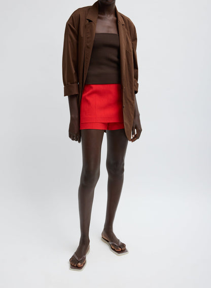 Tibi Garment Dyed Silky Cotton Liam Blazer