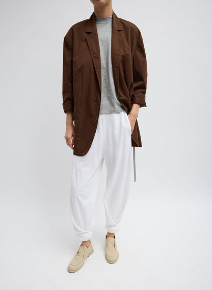 Tibi Garment Dyed Silky Cotton Liam Blazer