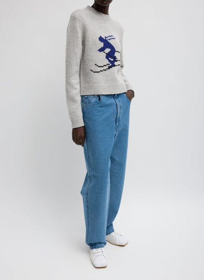 Tibi Soft Wool Ski Shrunken Sweater