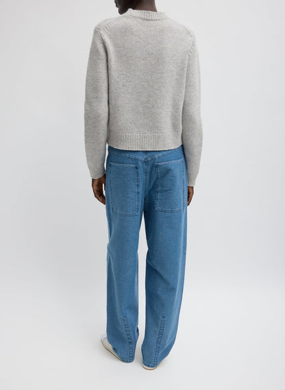 Tibi Soft Wool Ski Shrunken Sweater