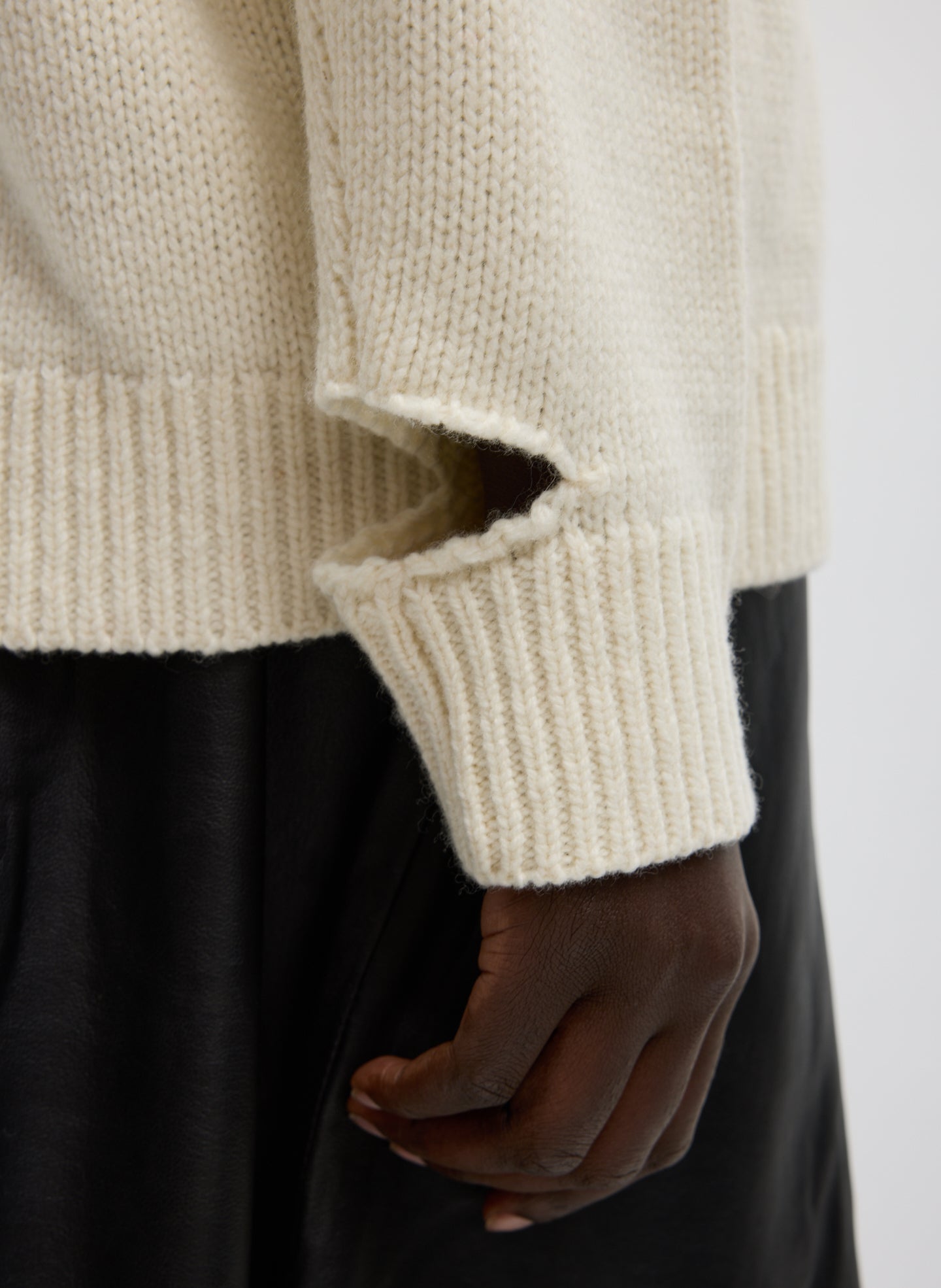 Tibi Soft Wool Ski Easy Pullover Crewneck Sweater