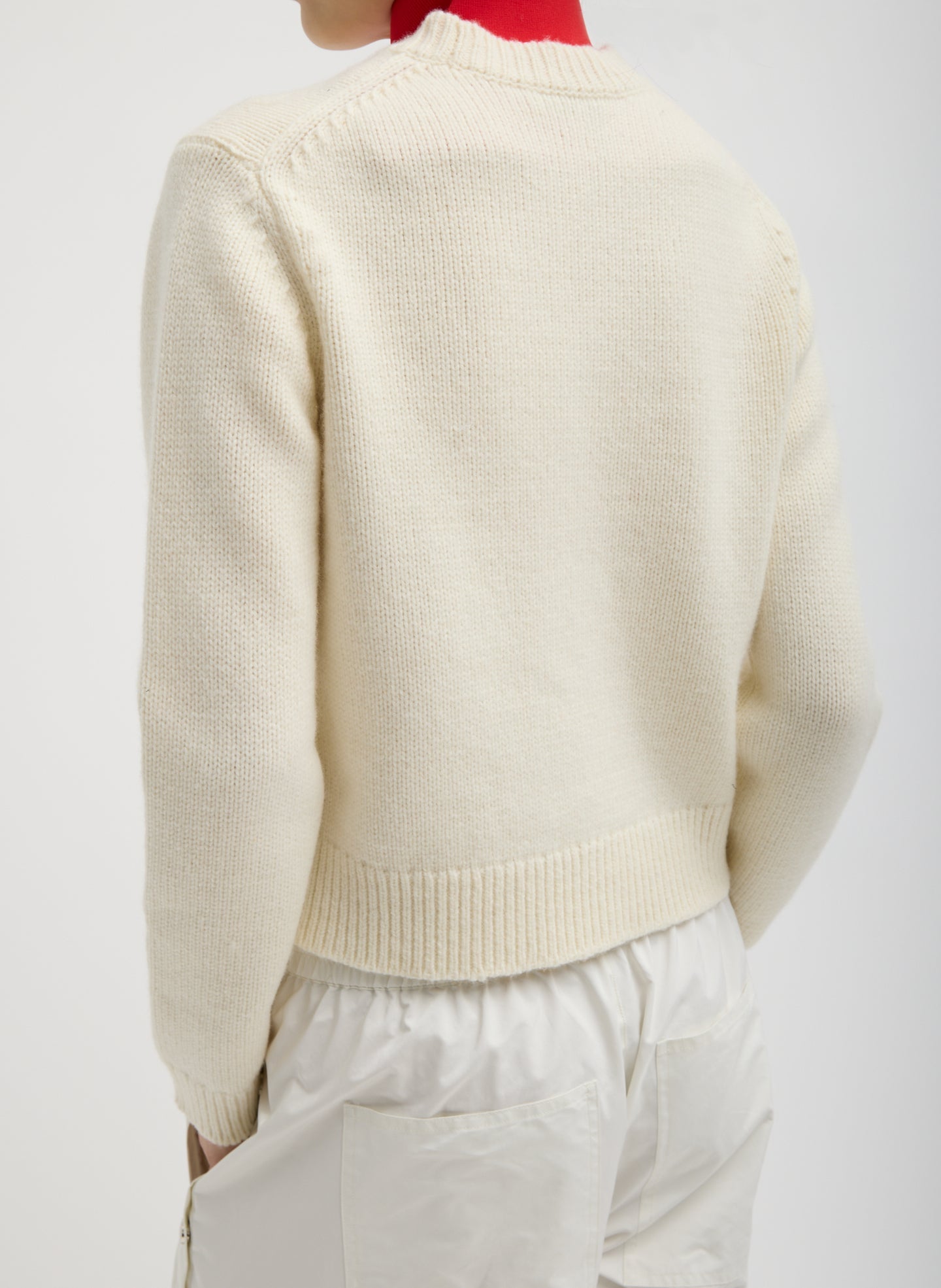 Tibi Soft Wool Ski Shrunken Sweater