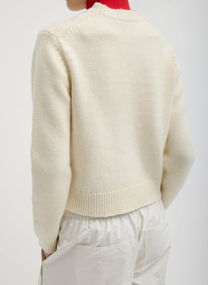 Tibi Soft Wool Ski Shrunken Sweater