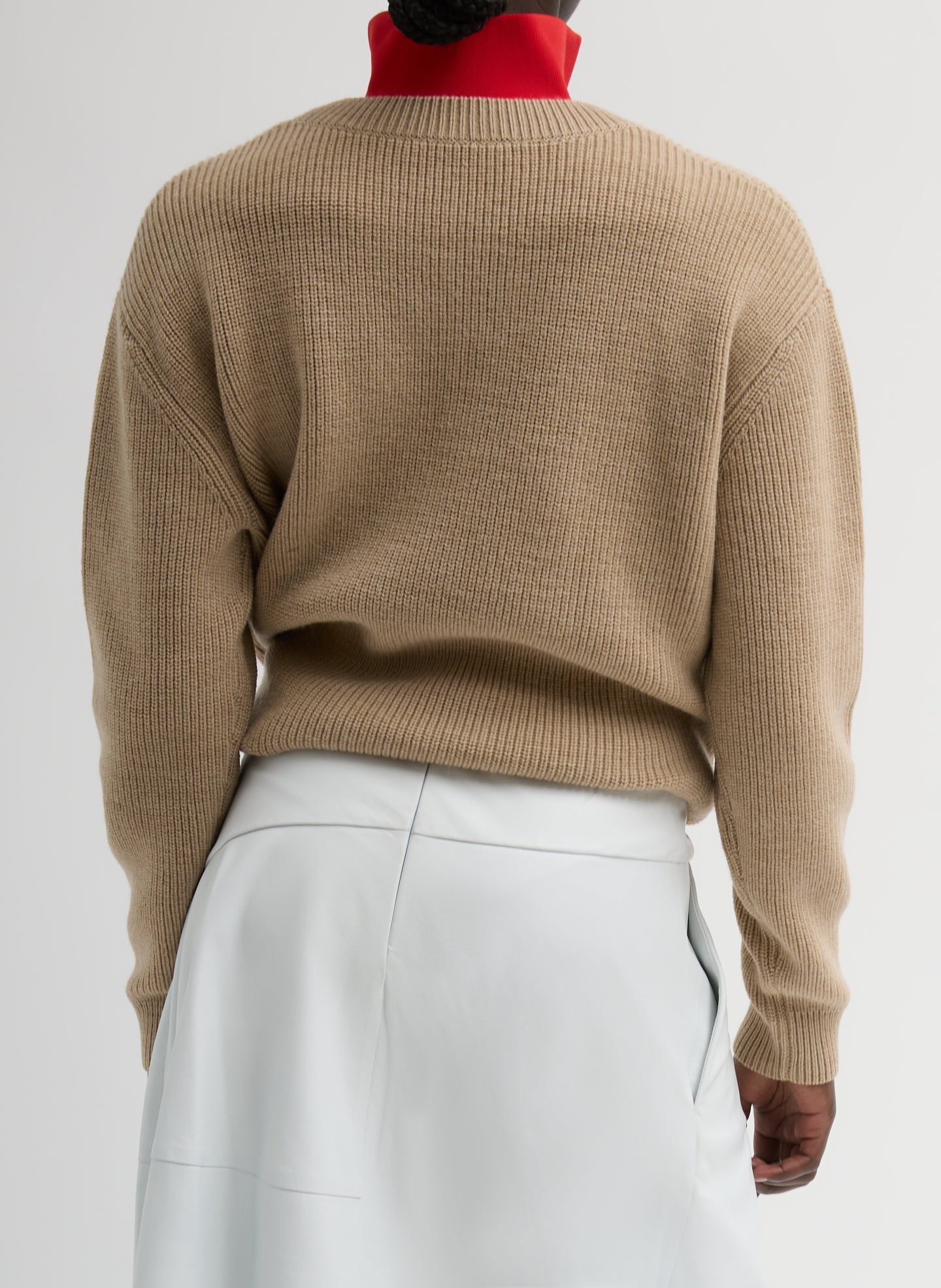 Tibi Cardigan Stitch V-Neck With Removable Dickie