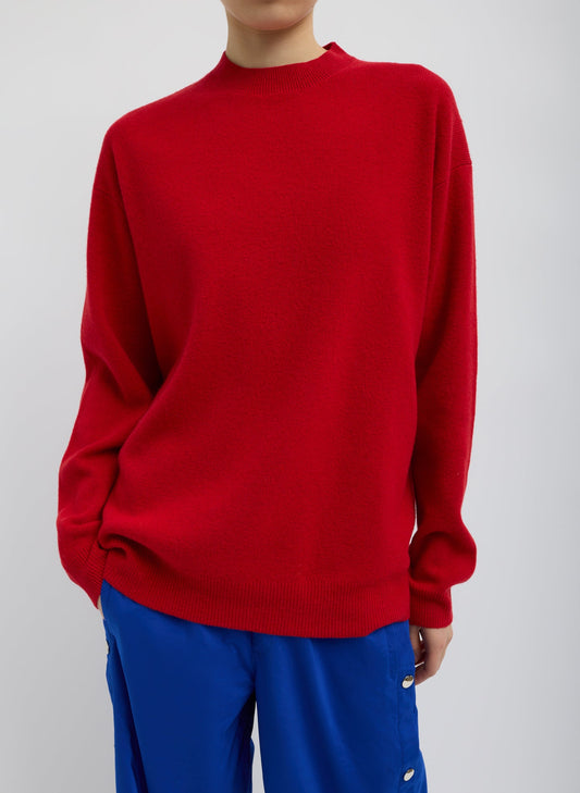 Tibi Anna Merino Wool Cut Out Racerback Pullover