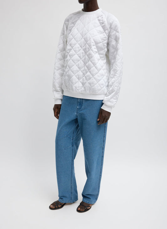Tibi Cozy Quilting Sweatshirt