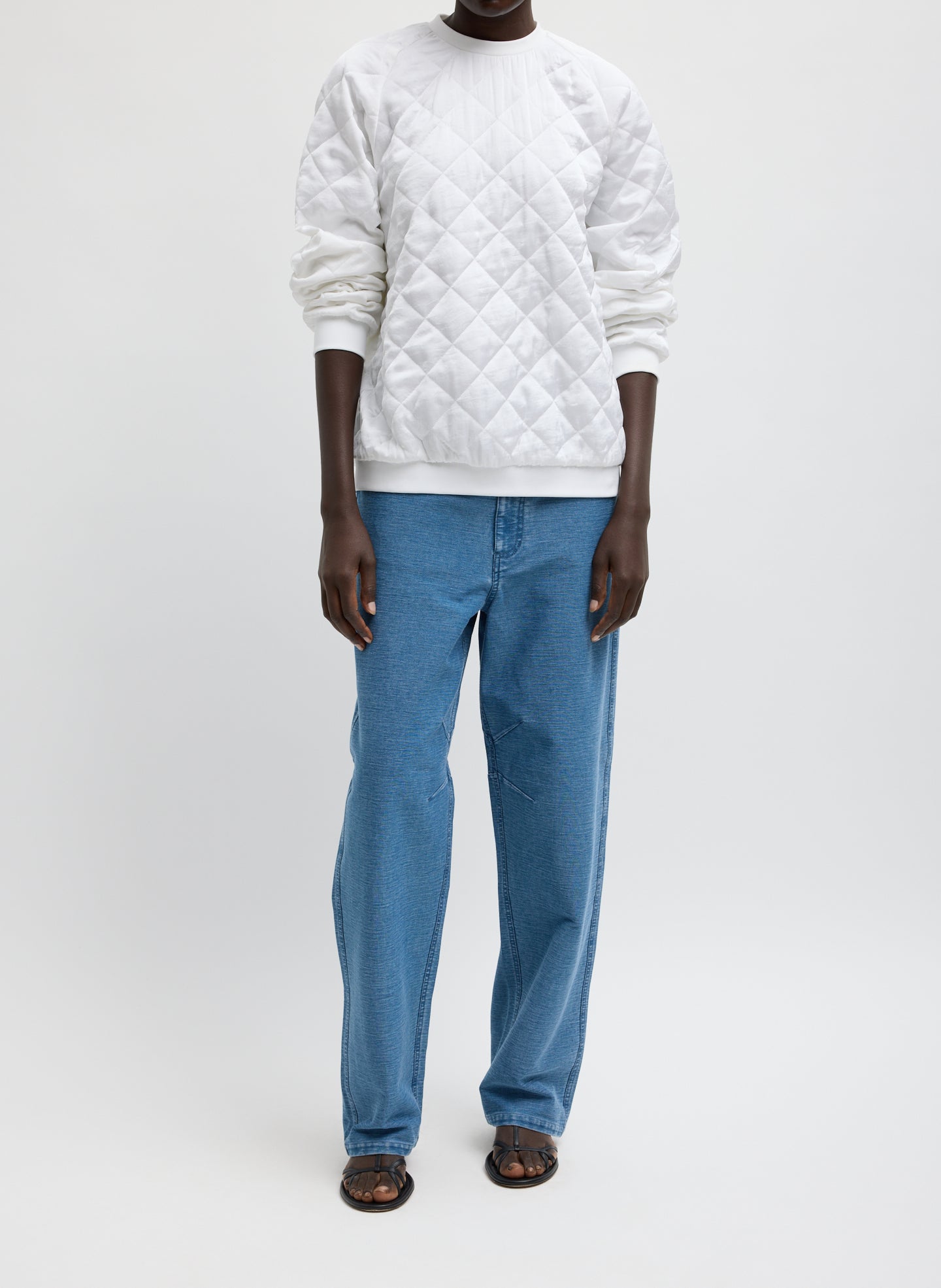 Tibi Cozy Quilting Sweatshirt