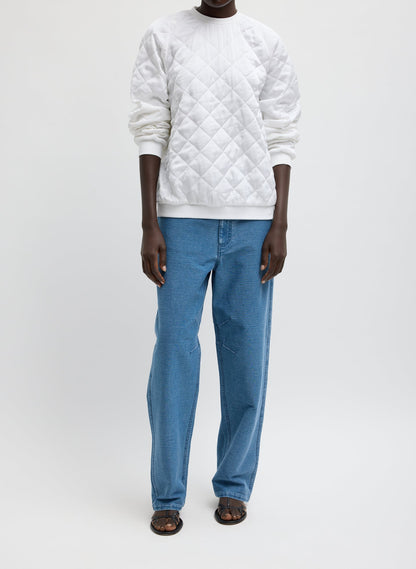 Tibi Cozy Quilting Sweatshirt