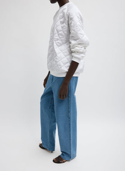 Tibi Cozy Quilting Sweatshirt
