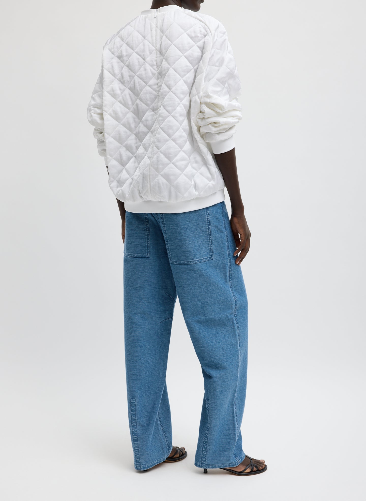 Tibi Cozy Quilting Sweatshirt