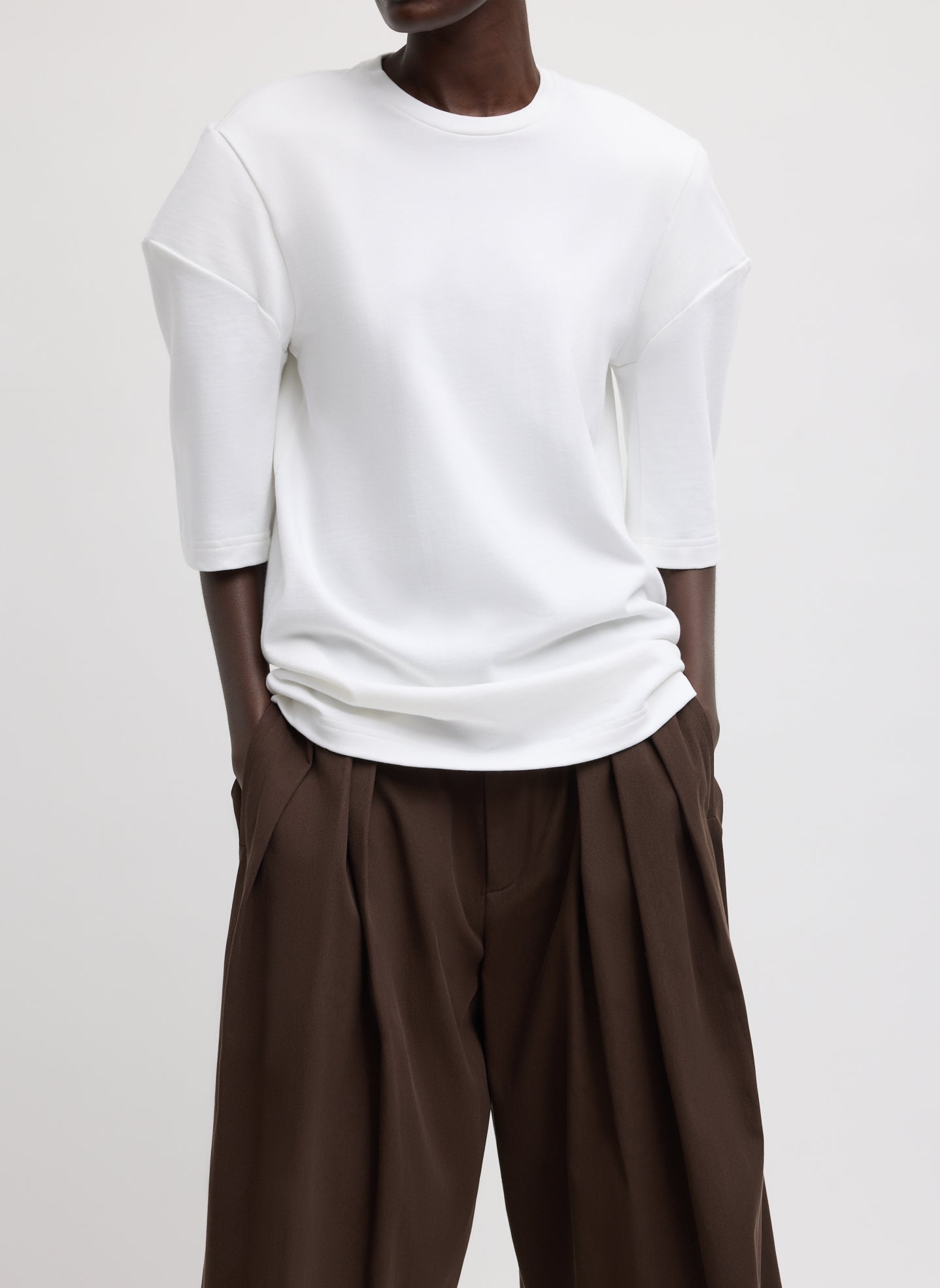 Tibi Perfect Hinged Sleeve T-Shirt