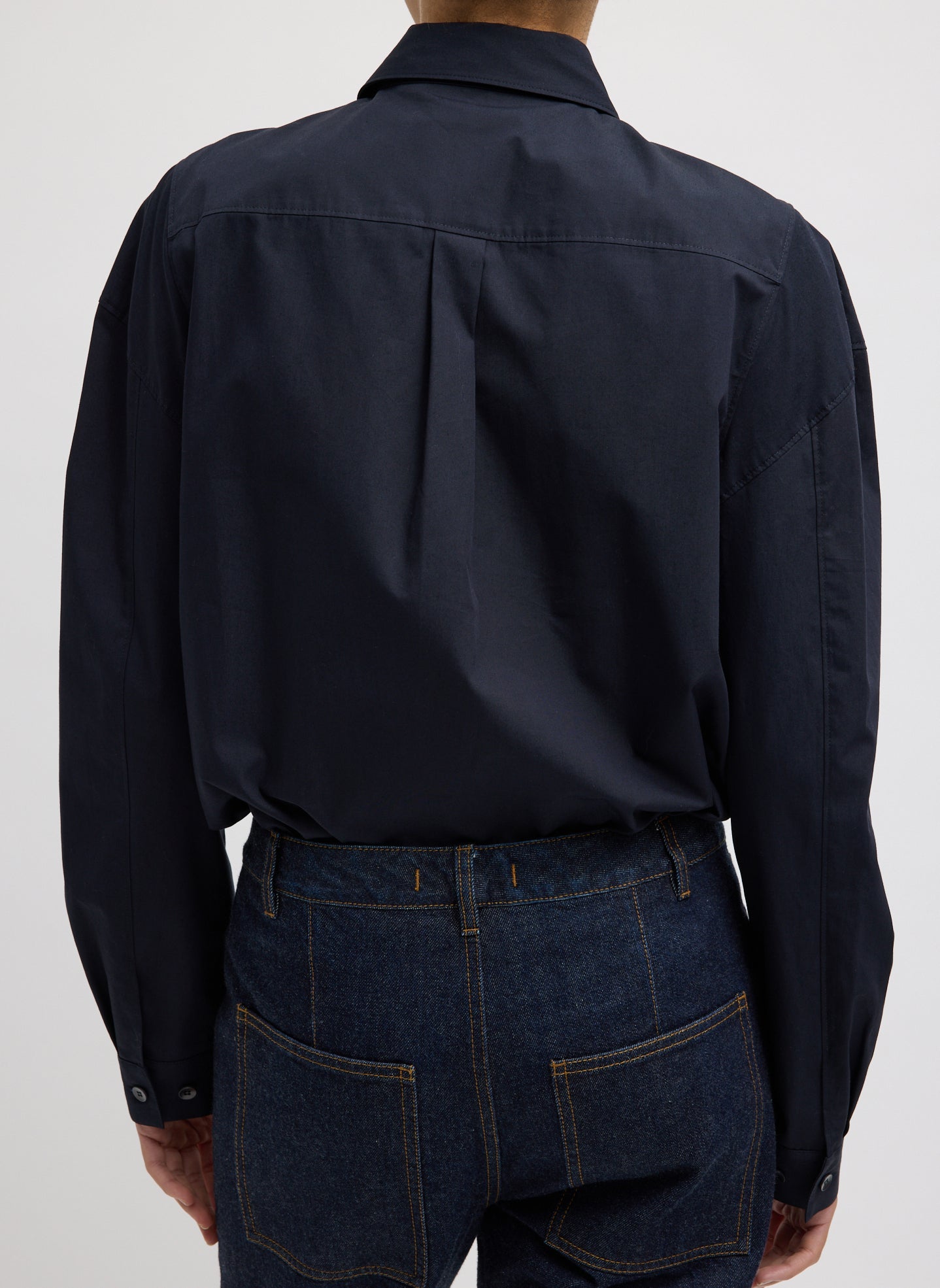 Tibi Compact Eco Poplin Hinged Shirt