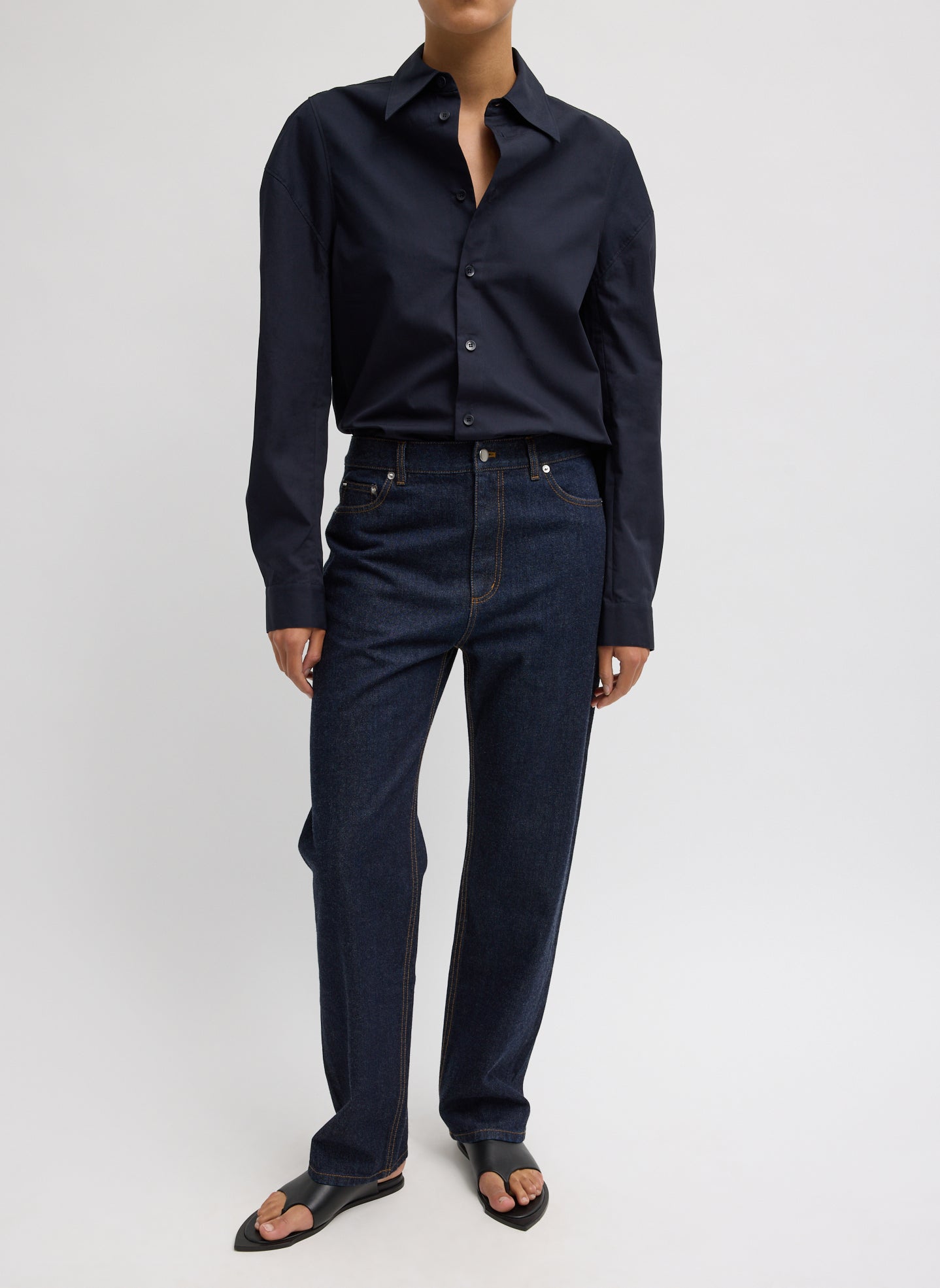 Tibi Compact Eco Poplin Hinged Shirt