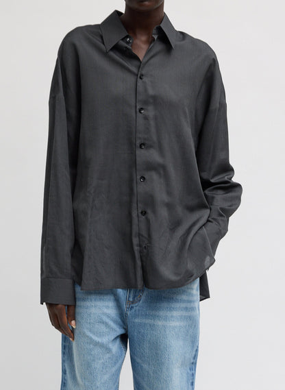 Tibi Ultra Light Silk Tencel Oversized Shirt