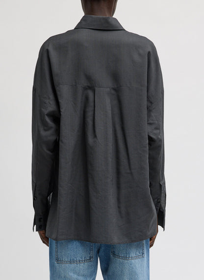 Tibi Ultra Light Silk Tencel Oversized Shirt