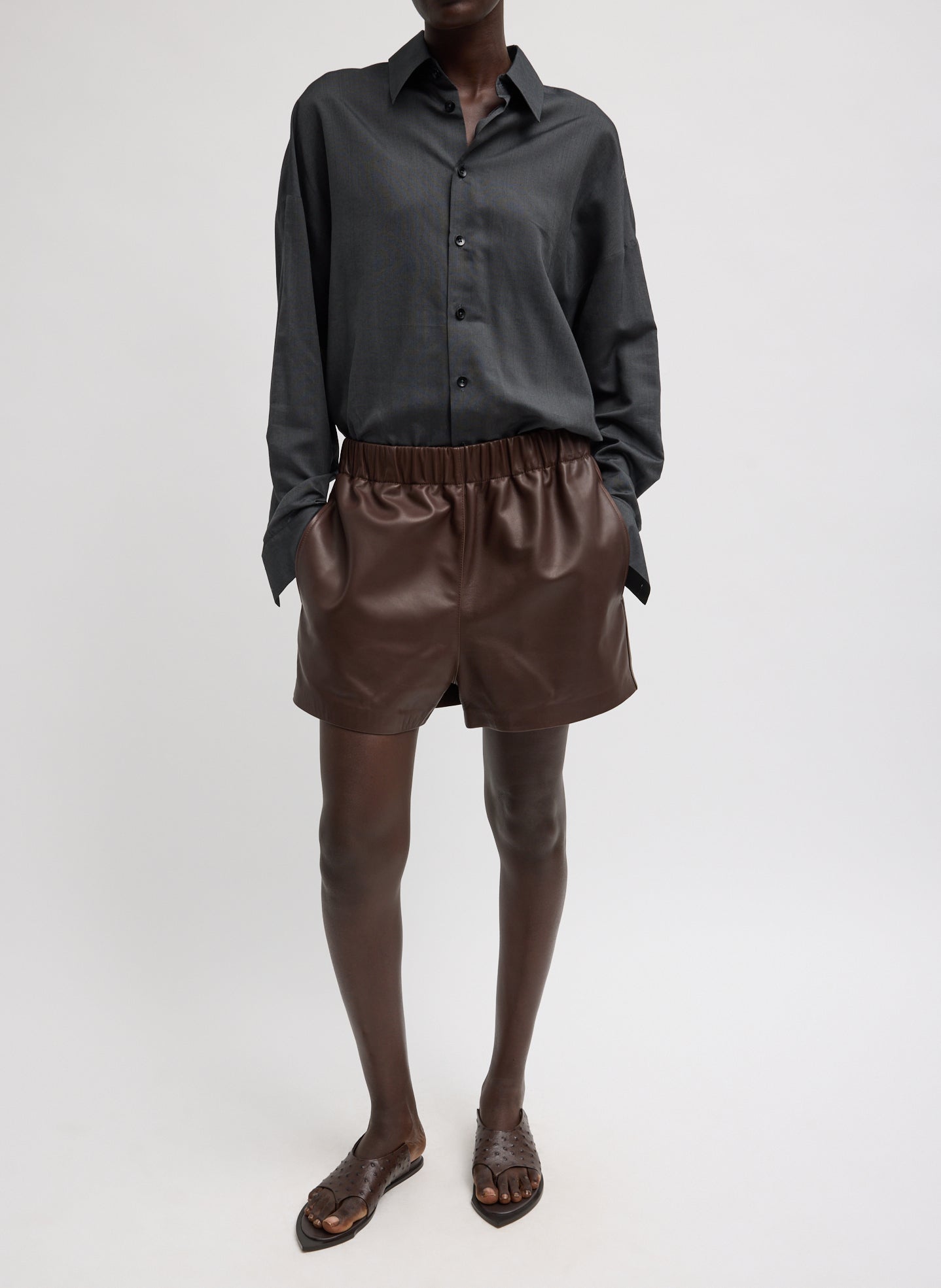 Tibi Ultra Light Silk Tencel Oversized Shirt