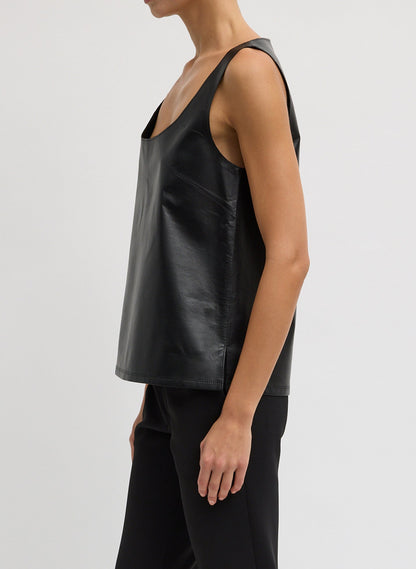 Tibi Light Weight Leather Tank Top