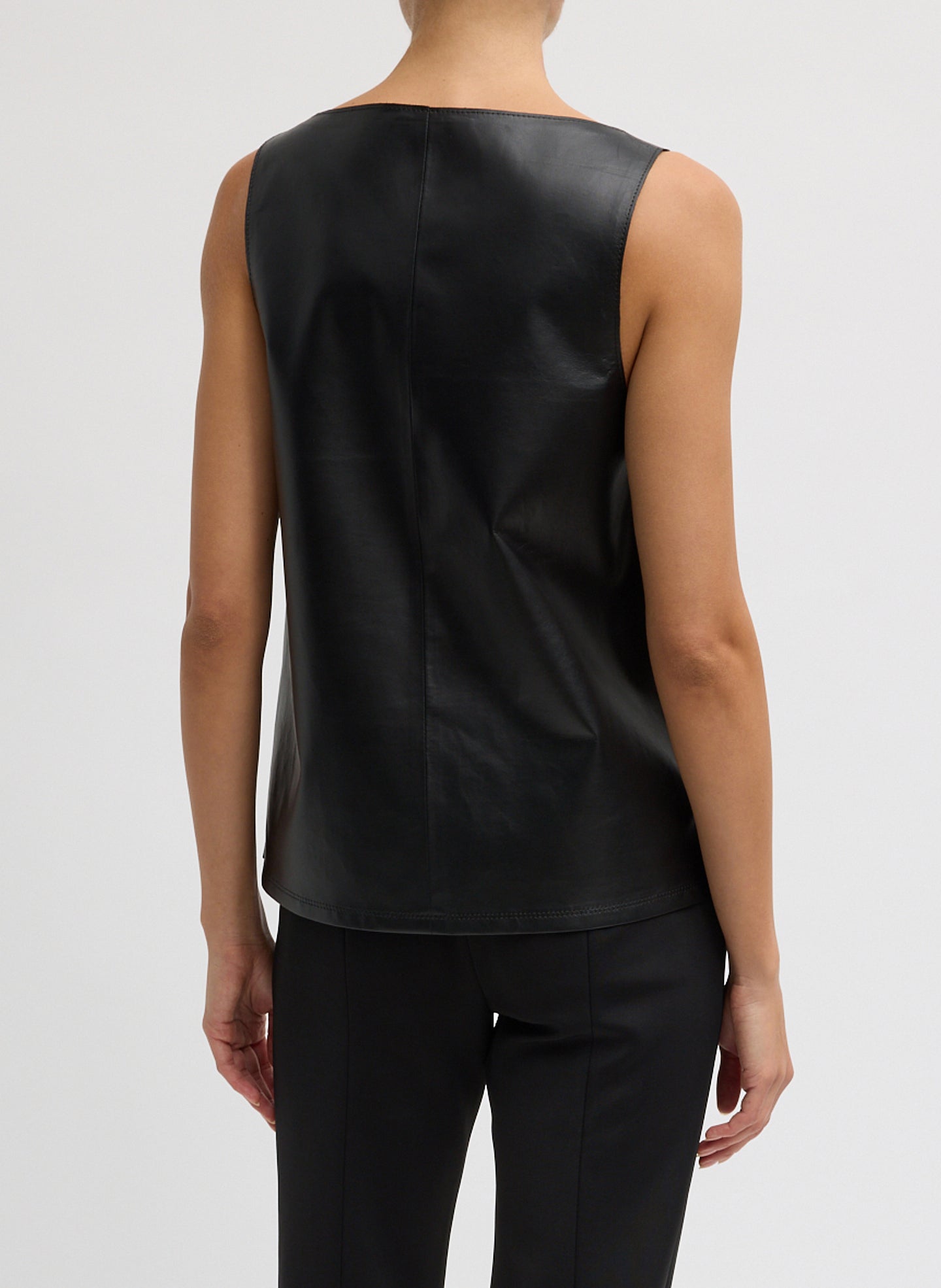 Tibi Light Weight Leather Tank Top