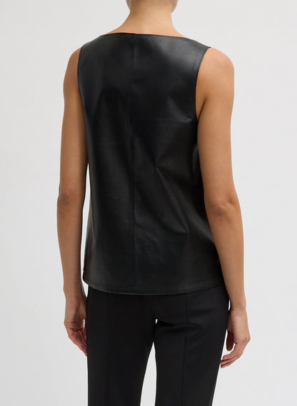 Tibi Light Weight Leather Tank Top