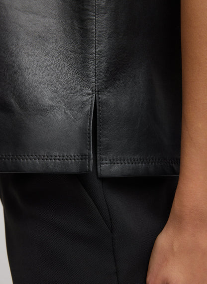 Tibi Light Weight Leather Tank Top