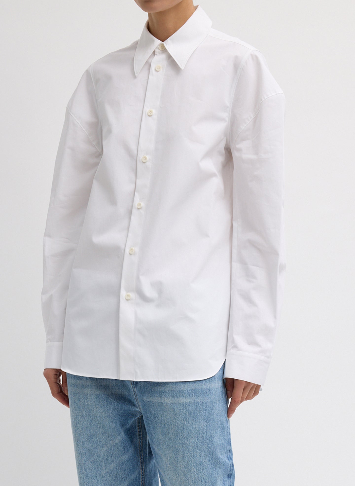 Tibi Compact Eco Poplin Hinged Shirt