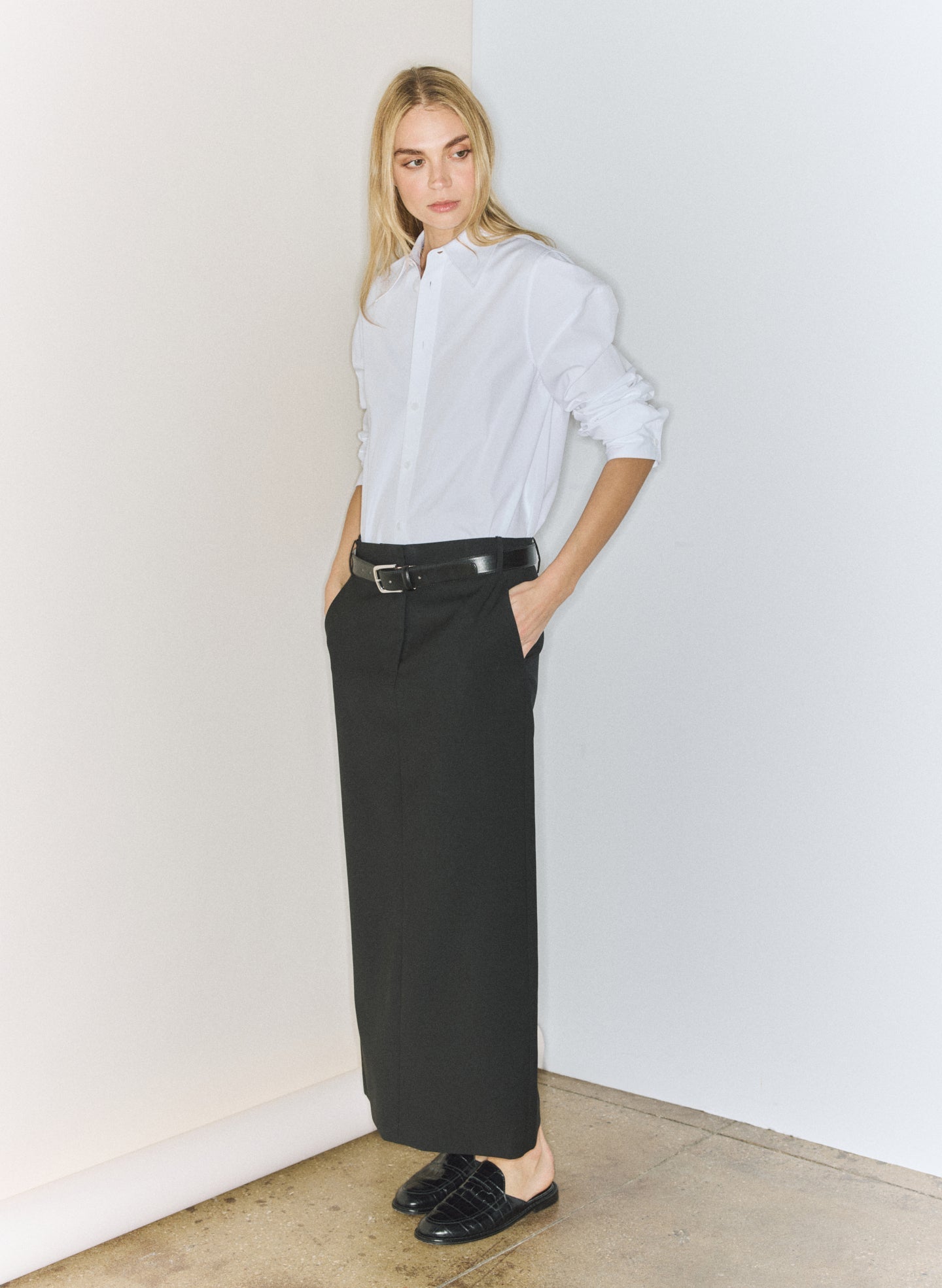 Tibi Compact Eco Poplin Hinged Shirt