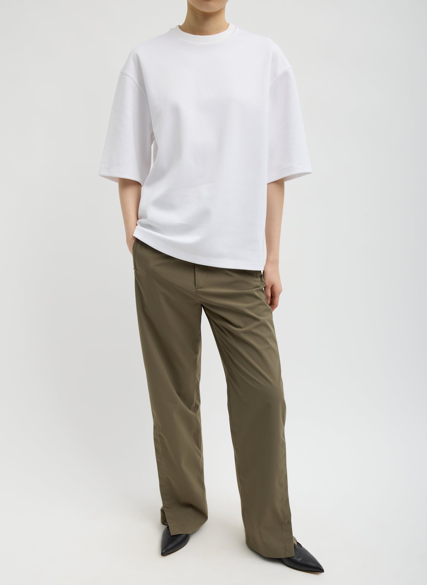 Tibi Active Knit Easy T-Shirt