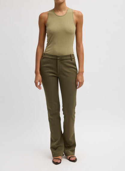 Tibi Crewneck Racerback Bodysuit