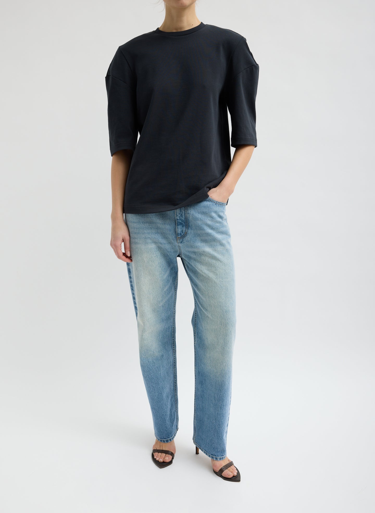 Tibi Perfect Hinged Sleeve T-Shirt