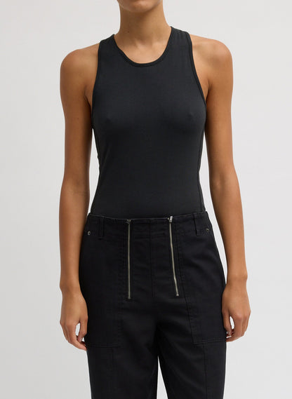 Tibi Crewneck Racerback Bodysuit