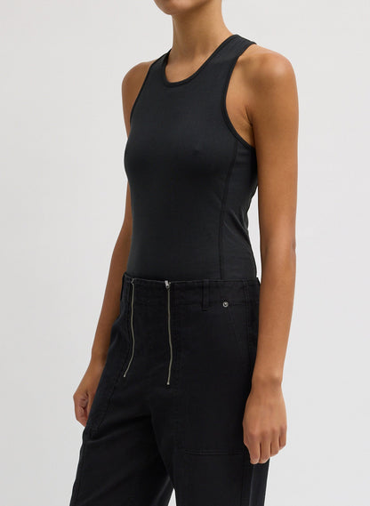 Tibi Crewneck Racerback Bodysuit