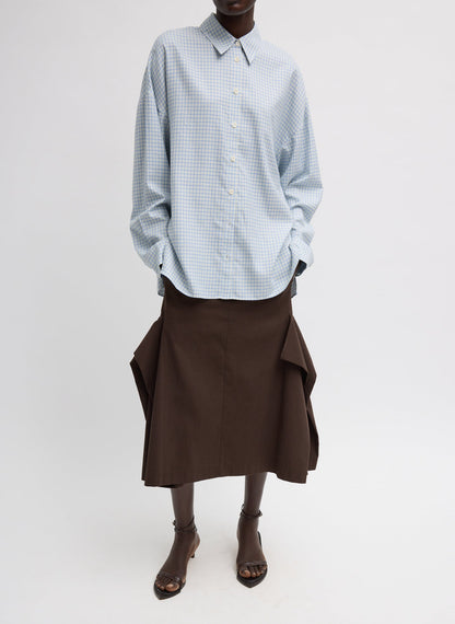 Tibi Linus Check Oversized Shirt