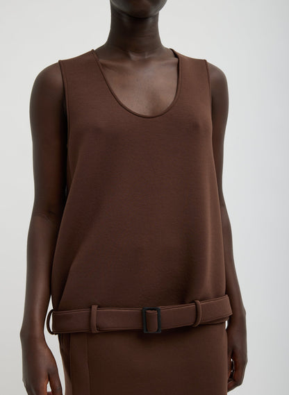 Tibi Bonded Viscose Tank Top