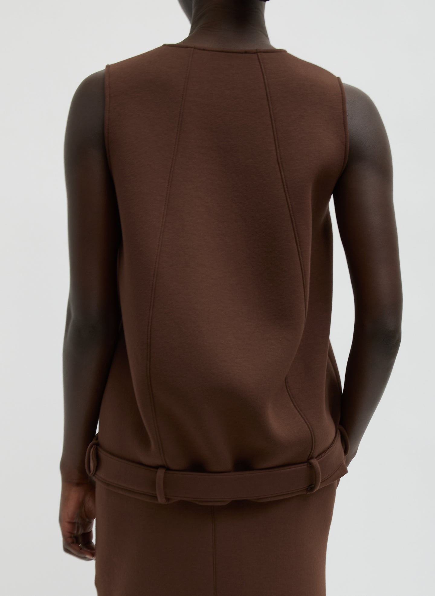 Tibi Bonded Viscose Tank Top