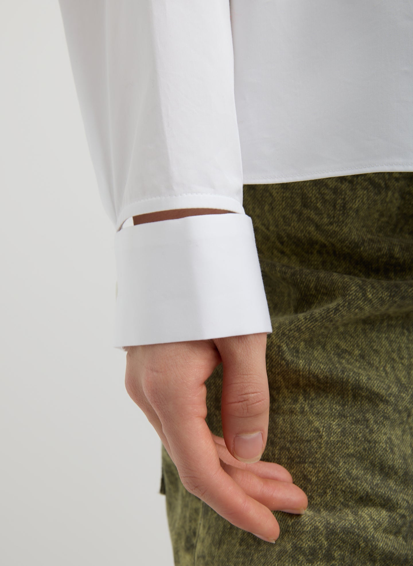 Tibi Eco Poplin Funnel Neck Dolman Top