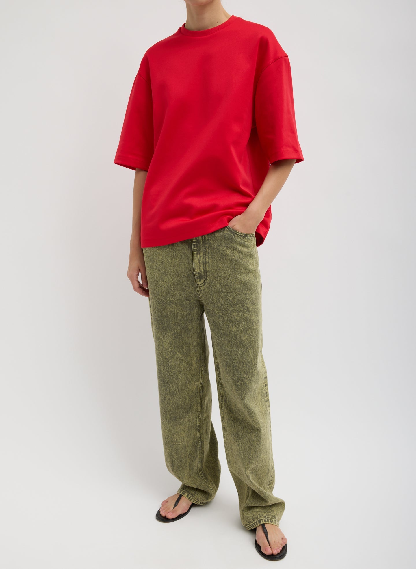 Tibi Active Knit Easy T-Shirt